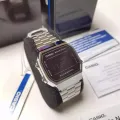 (Ready Stock) G-Shock Men Sport Digital Classic Square Watch Shockproof and Waterproof Stainless Steel Band Sports Business Wrist Watches with 2 Year International Warranty A168WEM-1. 