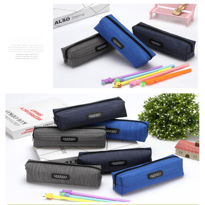 Portable Pen Pouch Office School Supplies Unique Pencil Case Pencil Case Zipper Pen Box Oxford Cloth Pencil Bag