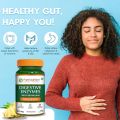 Pure Nutrition Digestive Enzymes (Amylase, Lipase, Protease, Cellulase, Lactase) with Bromelain| Better Bioavailability | Supports Digestion & Better Absorption of Food Nutrients - 60 Veg Capsules(FROM INDIA)NUSS. 