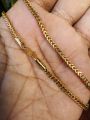 Gold Plated 18/24 Inch 2.5mm Singapore square fox chain with Big Derana Pendant. 