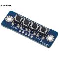 3/4/5 Bit Independent Button Module Mcu External Button Module Switch Button Board Bluetooth Power Amplifier Button Board. 