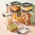 Airtight Food Storage Container Transparent Kitchen Plastic Food Storage Box Food Pantry Organization. 