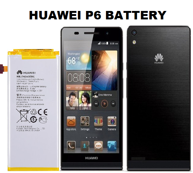 Huawei P6 Replacement Battery Originall Capacity Battery for Huawei Ascend P6 G6 G620 G621 G620s G630 P6-U06 p6-c00 p6-T00/ Ascend G6 HB3742AoEB