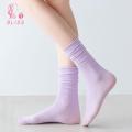 Bliss Pile Socks Japanese Style Women's Mid-tube Socks Soft Breathable Anti-slip Sports Piled Socks for High Elasticity Sweat-absorption 1 Pair Summer Socks. 