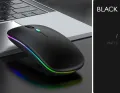RGB Tablet Phone Computer Bluetooth Wireless Mouse Charging Luminous 2.4G USB Wireless Mouse Portable Mouse. 