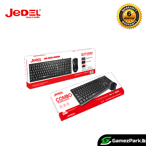 Jedel G17 Wired Keyboard & Mouse For Laptops and Desktops