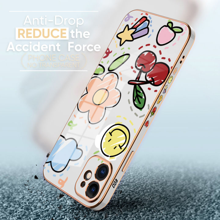 TA%20for%20Vivo%20Y19%20Case%20Colorful%20Fruit%20Painting%20Luxury%206D%20Plating%20Soft%20Casing%20Silicone%20Square%20Frame%20Phone%20Case%20Shiny%20Bling%20Back%20Cover%20+%20Free%20Lanyard%20for%20Girls%20-%20Image%209