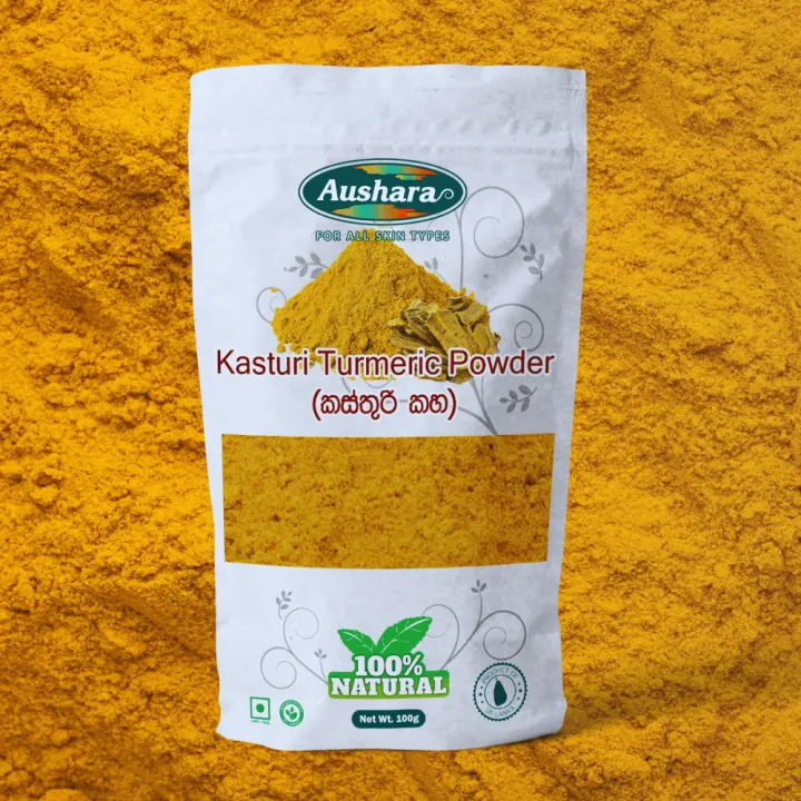 Aushara%20Kasthuri%20Turmeric%20100g%20(Wild%20Turmeric)%20Powder%20-%20Organic%20&%20Natural%20Beauty%20Product%20-%20Image%203