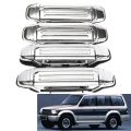 Car Chrome Door Handle Accessories for Mitsubishi Pajero 1992 1993 1994 1995 1996 1997. 