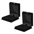 2 x Velvet Necklace Chain Jewelry Display Storage Box Gift Case Holder Organizer---Black. 