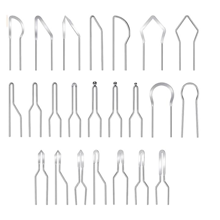 23 Pcs Wood Burning Tips Heat Resistant Wood Burning Tips Replacement Shape Pyrography Wire Pen Nibs for Wood Burning