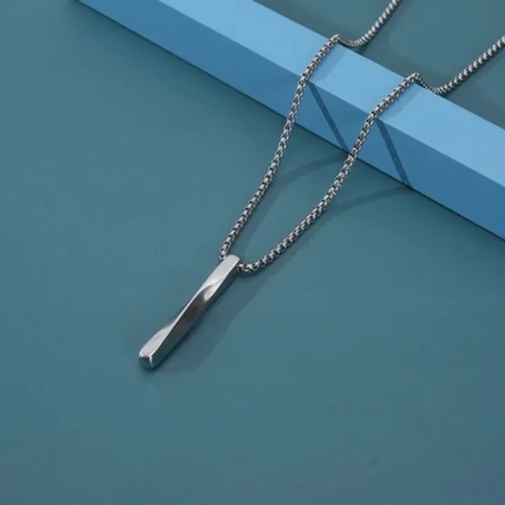 Personality%20Men%20Spiral%20Rectangle%20Necklace%20Minimalist%20Simple%20Ins%20Men's%20Pendant%20Jewelry%20-%20Image%205