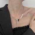 New Exquisite Multi-layer Crystal Butterfly Necklace for Women Pearl Clavicle Chain Necklaces 2023 Trend Aesthetic Jewelry. 