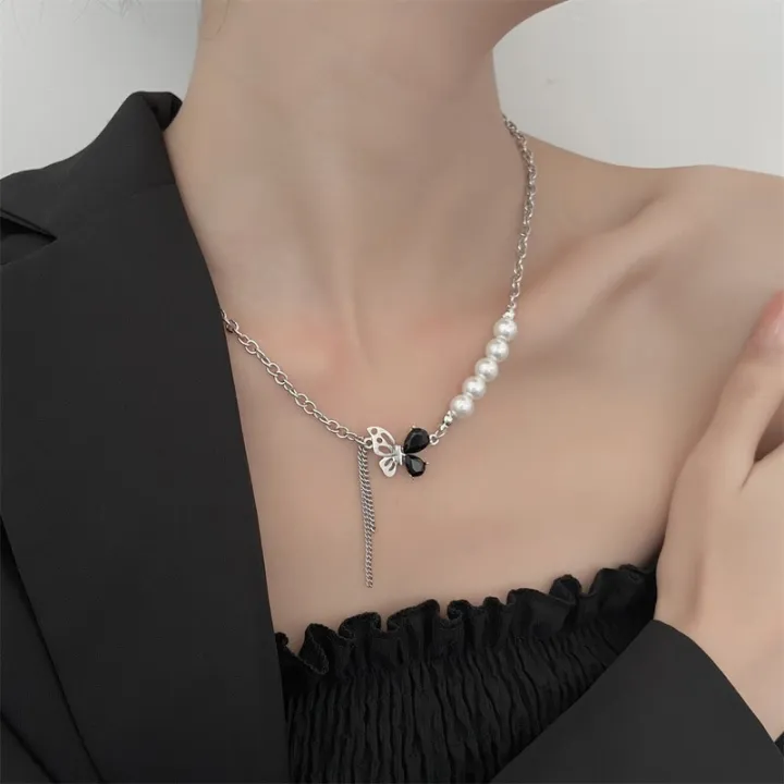New%20Exquisite%20Multi-layer%20Crystal%20Butterfly%20Necklace%20for%20Women%20Pearl%20Clavicle%20Chain%20Necklaces%202023%20Trend%20Aesthetic%20Jewelry%20-%20Image%204