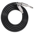 4.9ft 3.5mm 1/8 inch Male to 6.35mm 1/4 inch Male TRS Stereo Audio Cable Hot Black. 