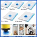 5PCS Vacuum Bags for Storing Clothes Vacuum Seal Bag Space Saving Bags for Storing Clothes Pillow Bedding Blanket Storage. 