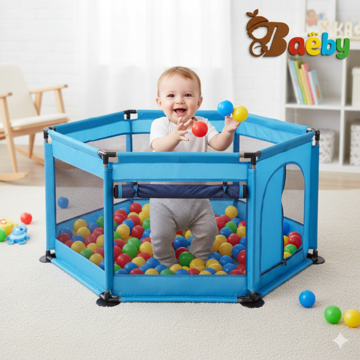 Baby Playpen Baby Play Fence,Expandable Indoor Family Toddler Crawling Safety Fence /   SLBaeby