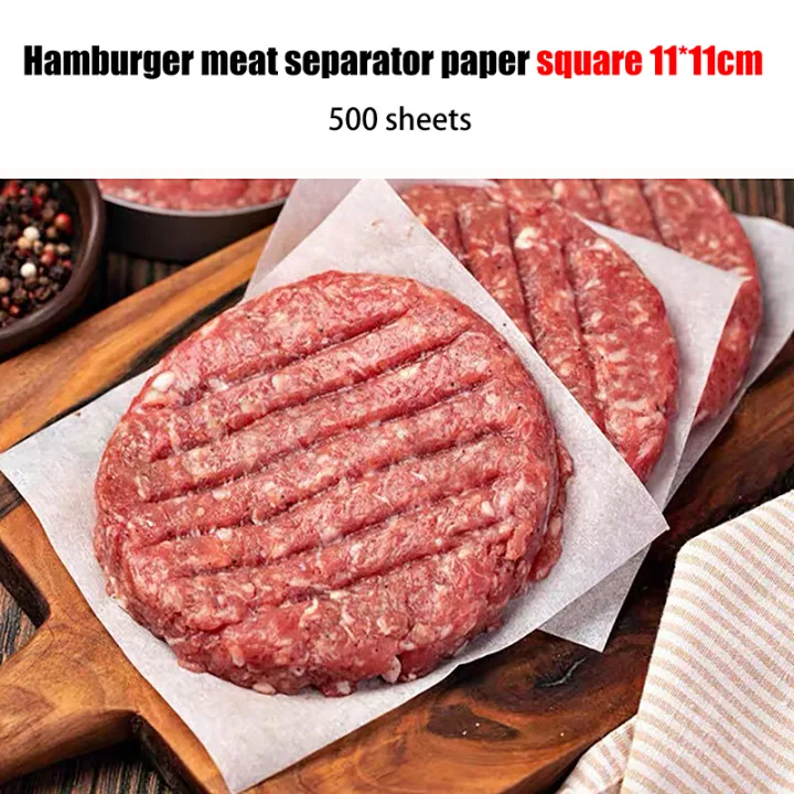 500Pcs%2011*11CM%20Hamburger%20Patty%20Square%20Paper%20Sheet%20For%20Burger%20Press%20Baking%20Paper%20Dounp%20-%20Image%207