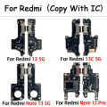 USB Charger Charging Port Dock Connector Microphone Flex Cable For Xiaomi Redmi 12C Note 12 4G 13 Pro Plus 5G 12s Fast charging. 