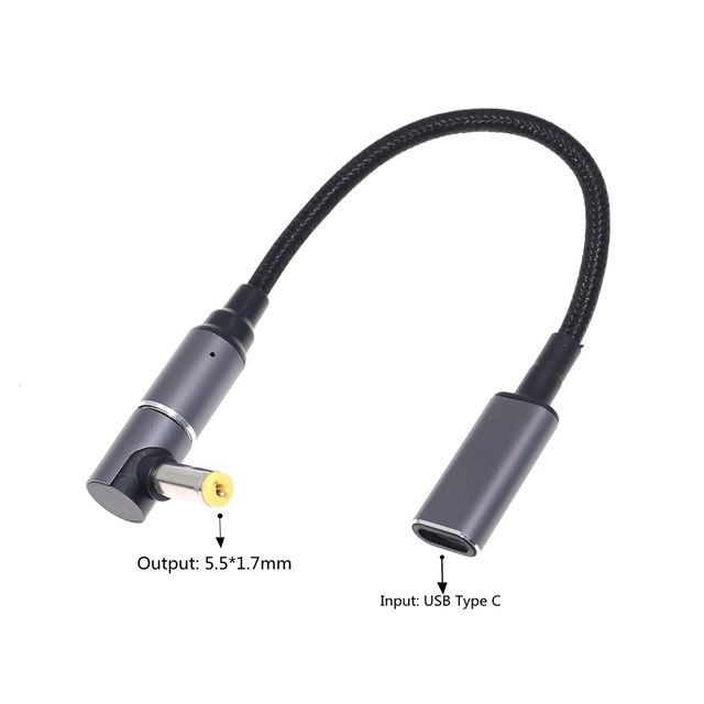 100w%20Magnetic%20Type%20C%20Pd%20Charging%20Cable%20For%20Acer%20Aspire%20Lap%20Charger%20Usb%20C%20To%205.5*1.7mm%20Male%20Plug%20Connector%20Adapter%20Converter%20-%20Image%204