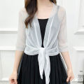 Jacket Cardigan Anti-UV Elegant Fashion Outdoor Thin Sunscreen Thin Jacket. 