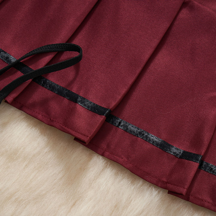 Bow%20Sleeveless%20Camisole%20Crop%20Top%20Lingerie%202-piece%20Set%20Pleated%20Skirt%20Short%20Red%20Hotsweet%20Cosplay%20Suits%20Women%20Clothing%20Y2K%20New%20-%20Image%206