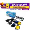 Sunglass Human Shoppy Magic Vision Stylish Sunglass With Quick-change Magnet Lenses 5 Different Colors/5 in 1 Magic Vision HD glasses Changeable Magnet Clip On Sunglasses. 