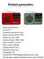 Mini Portable FM Radio High Sensitivity Radios Receiver Wireless Bluetooth Speaker Music Player Support TF Card USB Headset Play. 