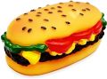 Pet Chew Toy, Squeaky Burger Dog Toy Suitable for All Types of Pets (Yellow). 