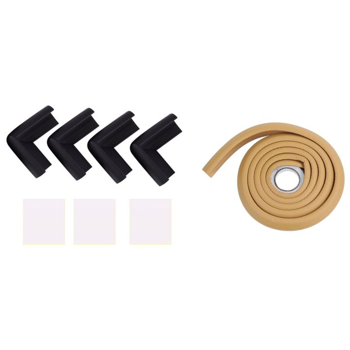 4Pcs Child Desk Table Edge Cover Guard & 1 Roll 2M Children Protection ...