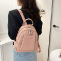IELGY backpack women's all-match korean style fashion large-capacity casual lychee pattern backpack. 