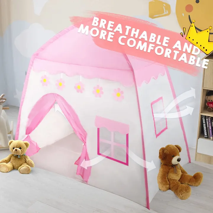 Castle%20Play%20Tent%20Kids%20Teepee%20Tent%20Large%20Children%20Playhouse%20Oxford%20Fabric%20Children%20Playhouse%20Indoor%20Outdoor%20with%20Carry%20Bag%20Portable%20Playhouse%20Boys%20&%20Girls%20Birthday%20Gift%20Kids%20Play%20tent%20prince%20Princess%20-%20Image%206