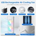 Dual-Head Quiet Mist Fan with Remote Control - USB Powered, High Wind Speed Desktop Cooler for Office and Home Use SMT. 