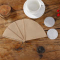 100 PCS V-shaped Wood Pulp Drip Paper V60-01 Cone White Coffee Filter Coffee Strainer Bag Espresso Tea Infuser Accessories. 