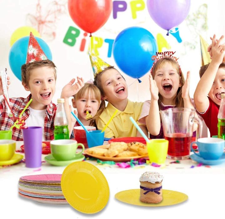 10%20Pcs%20Plain%20Color%20Paper%20Plates%20(7%20inch%20/%209%20inch)%20-%20Disposable%20Party%20Paper%20Plates%20for%20Birthday,%20Wedding%20Parties%20-%20Image%203