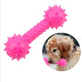 Rubber Bone Shaped Dog Toy Molar Bite Resistant Chew Toy for Small Pet Puppy Outdoor Training Pet Supplies Toys. 