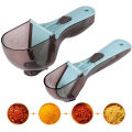 Adjustable Measuring Cups and Spoons Sets Kitchen Tool Plastic Scoop Measuring Cup for Dry. 