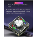 10W15W20W Stereo Bluetooth Audio Digital Amplifier Board Module Volume Spectrum Music Rhythm Light D15H Black. 