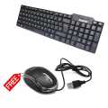 Usb Keyboard With Free Mouse. 