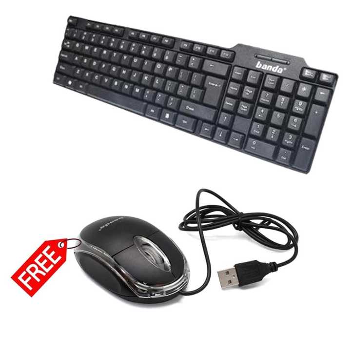 Usb Keyboard With Free Mouse