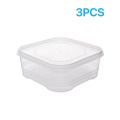 Refrigerator food Storage Box with lid Frozen Meat Fresh-keeping Box Superimposed Organize Storage Containers. 