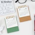 Desk Calendar 2024 2024 Mini Desk Calendar Simple Style Spiral Coil Planner for Events Logs Decor Office School Supplies Creative Coil Design Calendar. 