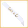 Bride to Be Sash, Bachelorette Party Sash Bachelorette Party Decorations Party Favors Accessories (White with Gold letters). 