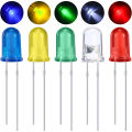 400pcs 5mm LED Diodes, LED Circuit Assorted Kit for Science Project Experiment. 