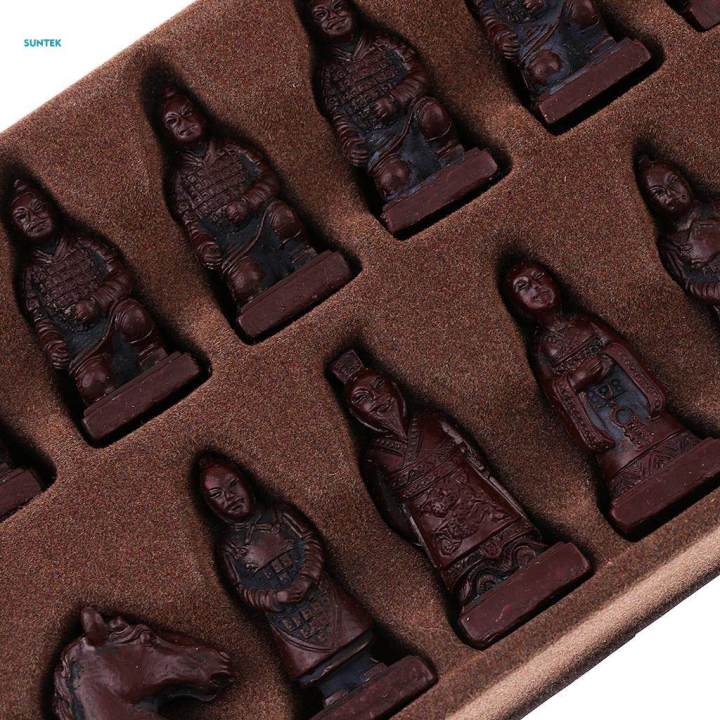 Chinese%20Chess%20Game%20w/%20Folding%20Chessboard+Terracotta%20Army%20Chess%20Pieces%20Set%20S%20-%20Image%209