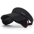 HOT Draw Brim Visor Cap Extended Brim Adjustable Suncreen CapsFor Women Men Cycling Yoga Climbing Solid Color Sun Hat. 