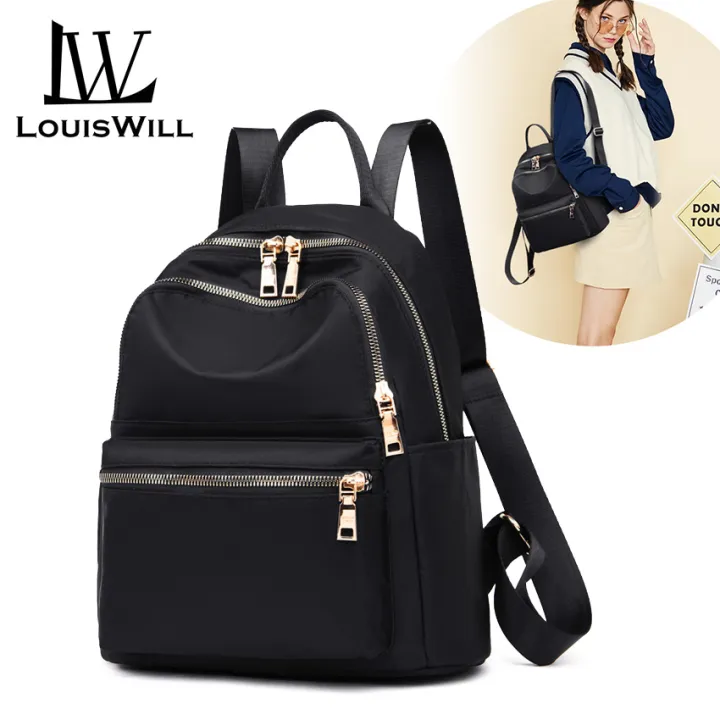 LouisWill Women Backpacks Shoulder Bags Korean Style Travel Bags Waterproof Oxford
