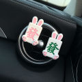 Car Aromatherapy Mahjong Fortune Rabbit Air Outlet Fragrance Fragrant Stone Car Interior Decoration Decoration Ointment Ornament Decoration. 