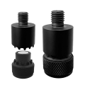 Aluminum Alloy Fishing Rod Bracket Connector with Built-in Magnet M3/8 Thread Quick Release Adapter for Bite Alarm Devi. 