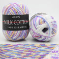 Panda Online 6 Rolls Soft Milk Cotton Yarn DIY Hand Knitting Baby Wool Craft Shawl Scarf Crochet Thread Supplies Assorted Colors. 